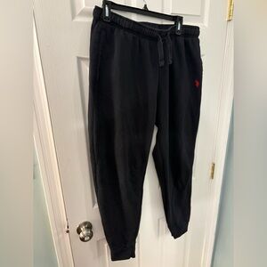 U.S. Polo Assn Men’s black fleece sweatpants